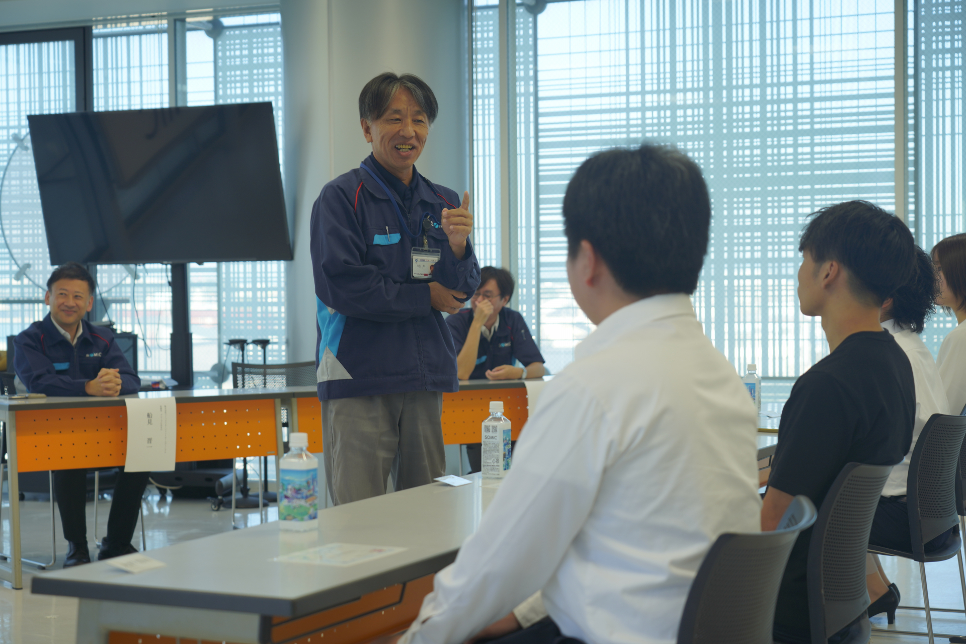 ソミック石川内定式の様子
